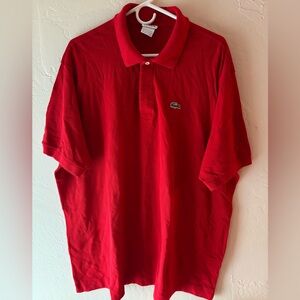 Lacoste Classic Short Sleeves Polo Men Shirt - Red - Size XXL (9).